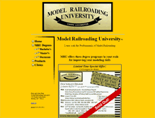 Tablet Screenshot of modelrailroadinguniversity.com